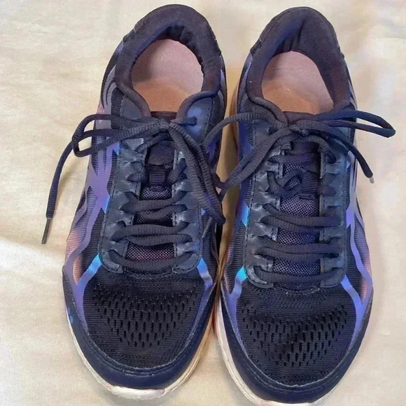 Ryka Devotion Plus 3 Woman’s Walking Shoe Size 9.  Navy Blue & Iridescent Detail - Picture 2 of 16